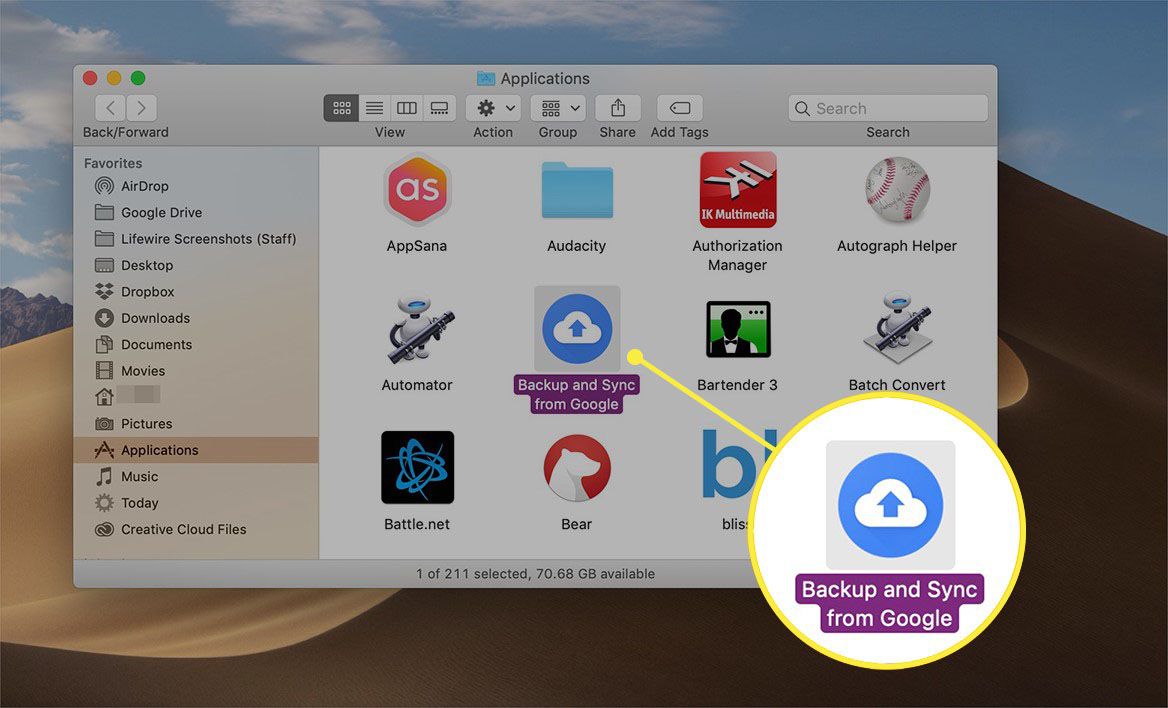 google drive app for mac book air